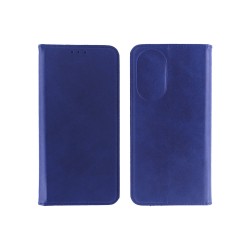 Leather Flip Cover with Internal Pocket for Oppo A78 4G Blue Leather Flip Cover with Internal Pocket for Oppo A78 4G Blue